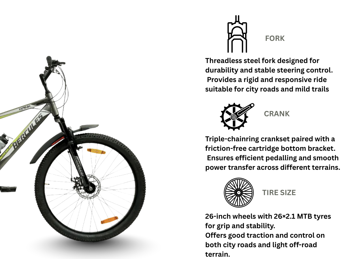 Hercules Hank 26T 21-Speed Bicycle