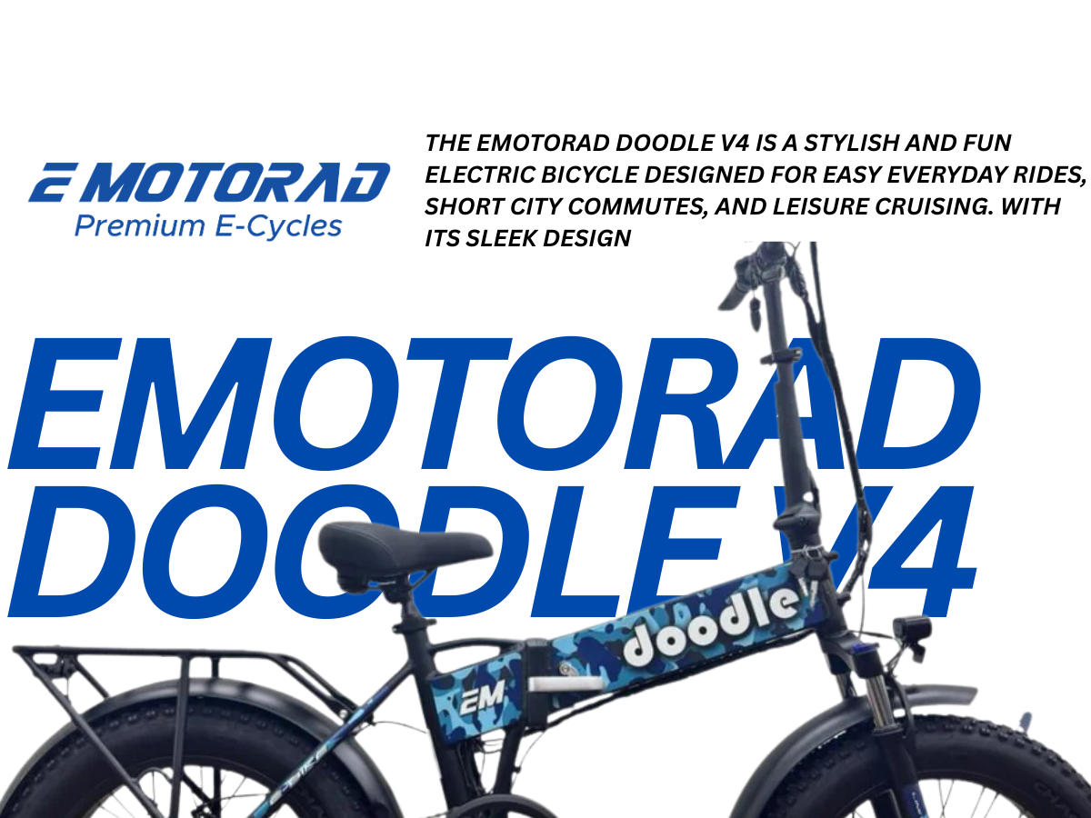 EMotorad Doodle V4 Pro Folding E-Bicycle