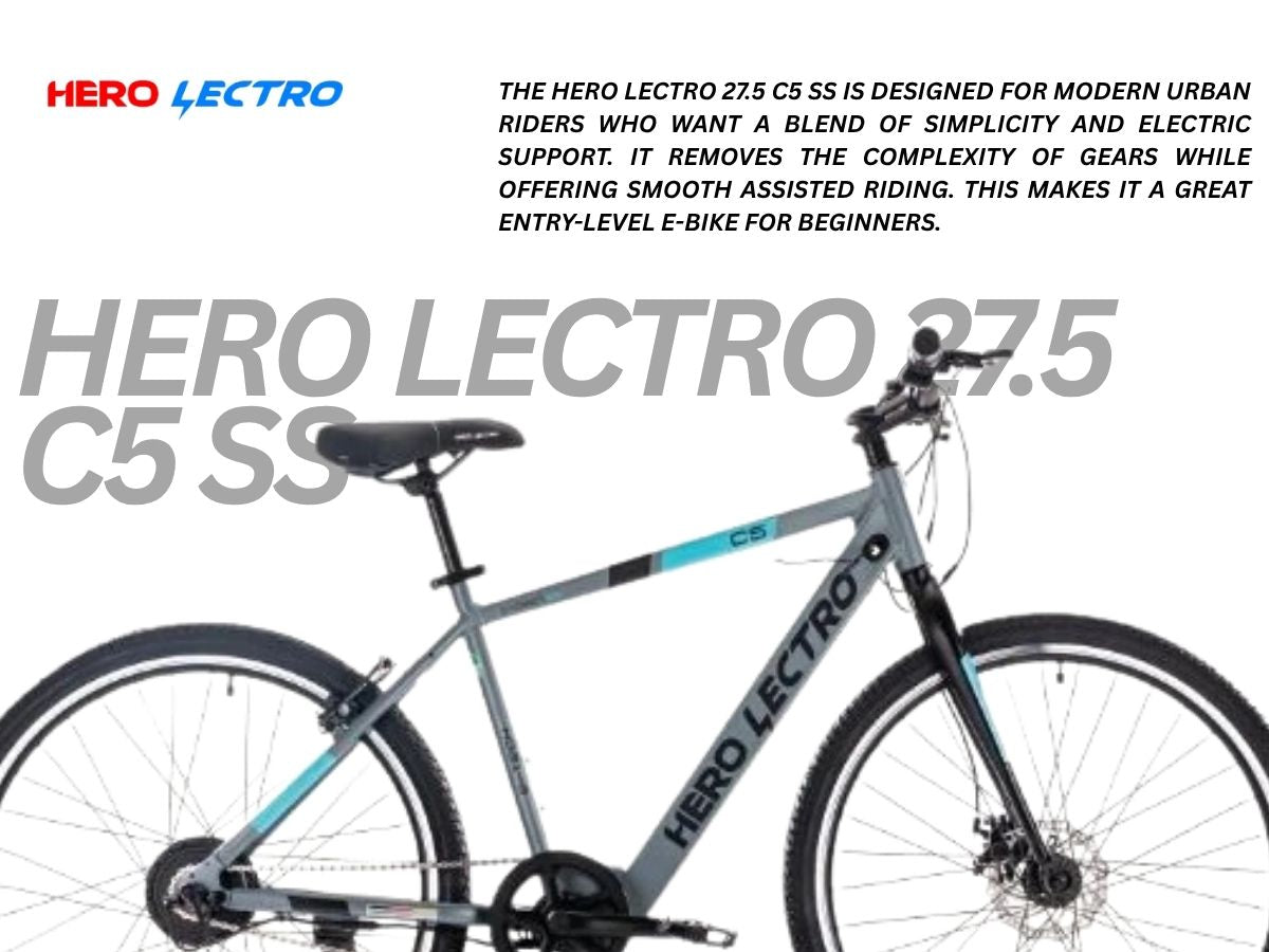 Hero Lectro 27.5 C5 SS E-Bicycle