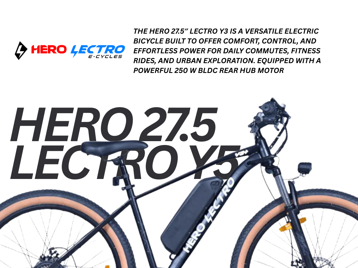 HERO 27.5 LECTRO Y5+ 7 SPD FS D/DISC E BICYCLE