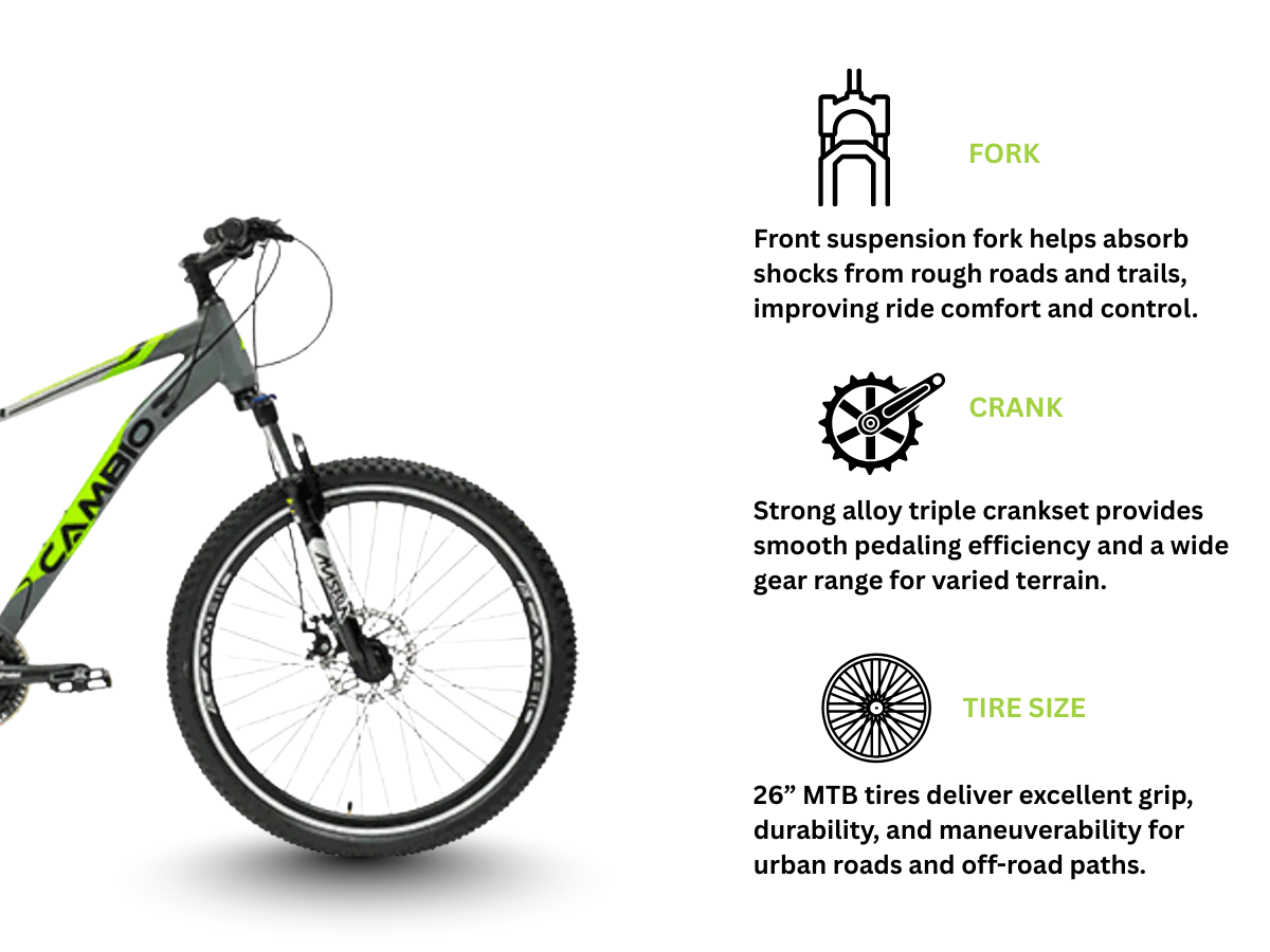 Cambio 26 Roger 24-Speed FS D/Disc Bicycle