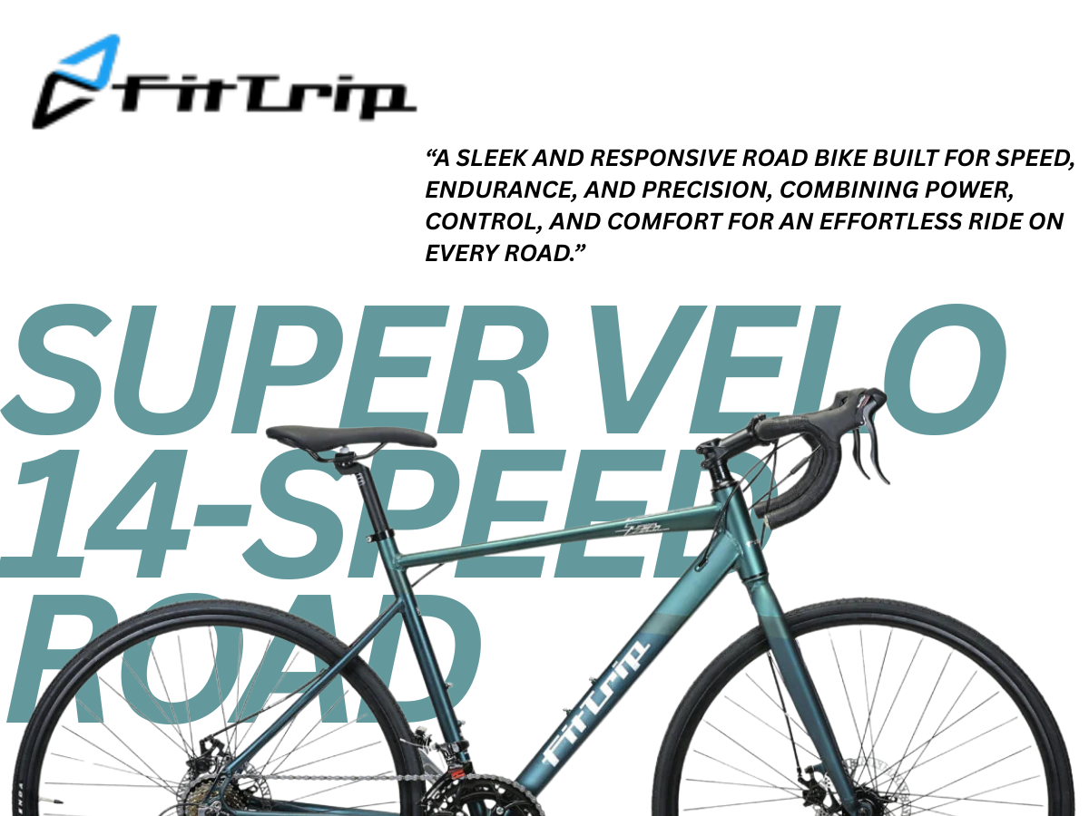 FitTrip Super Velo 14-Speed Road Bicycle