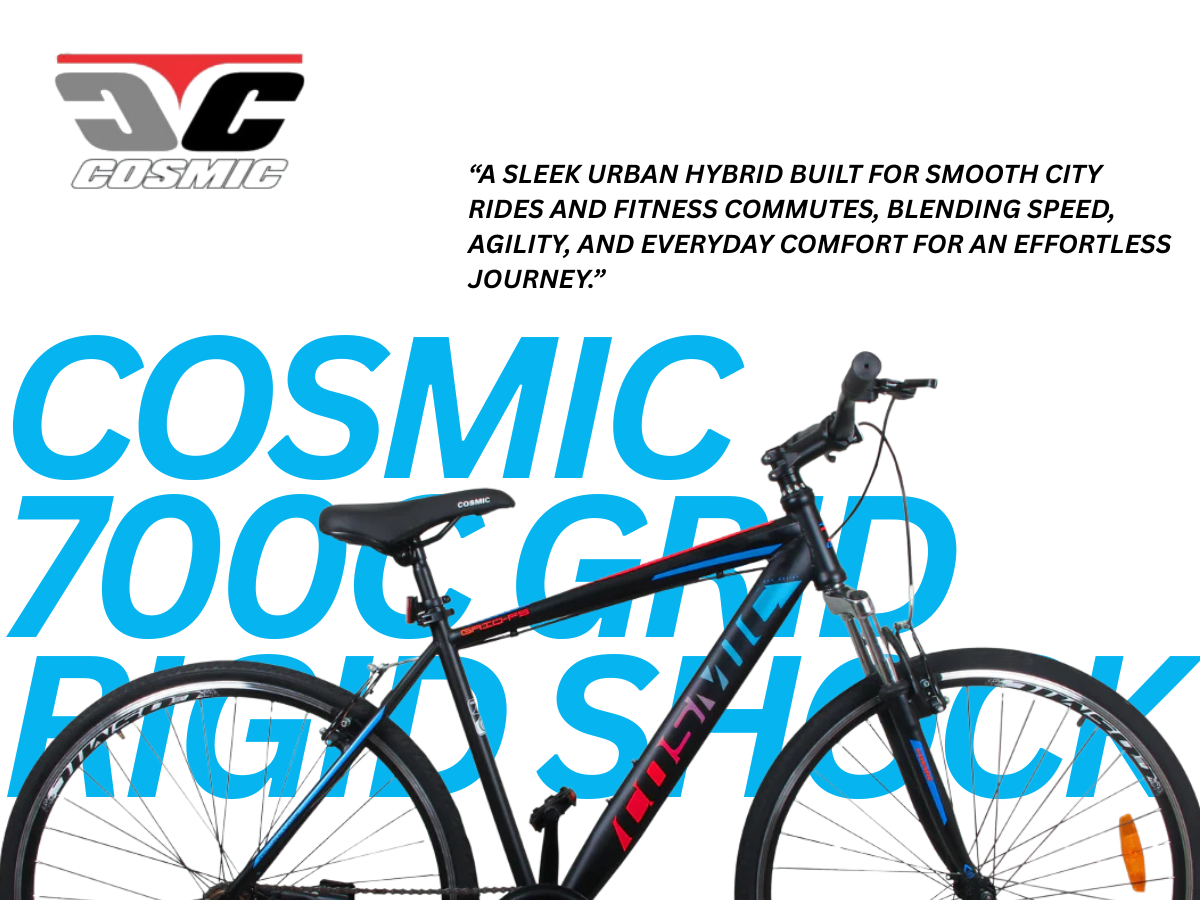 Cosmic 700C Grid Rigid Shock Bicycle