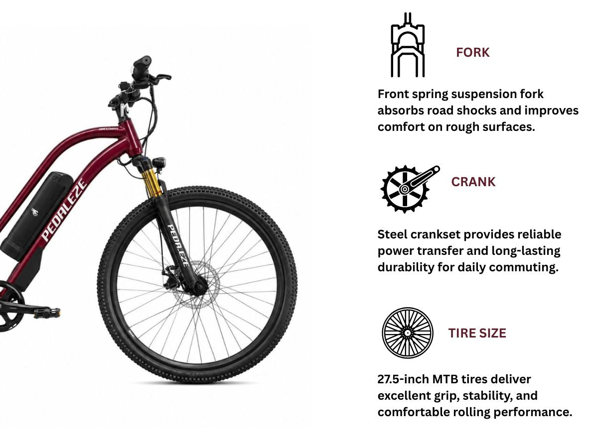 Pedaleze 27.5 Town & Country E-Bicycle