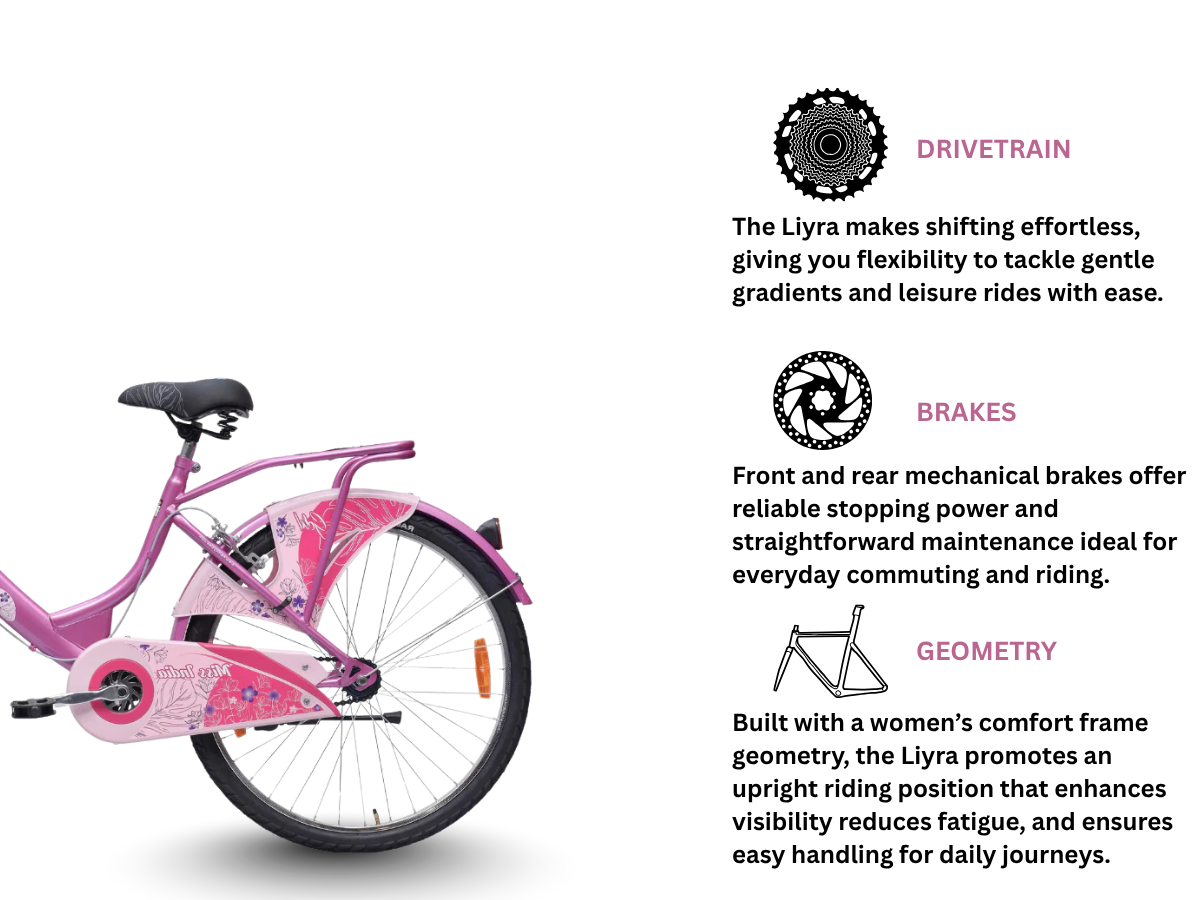 Hero 26 Miss India Gold Ladies Bicycle