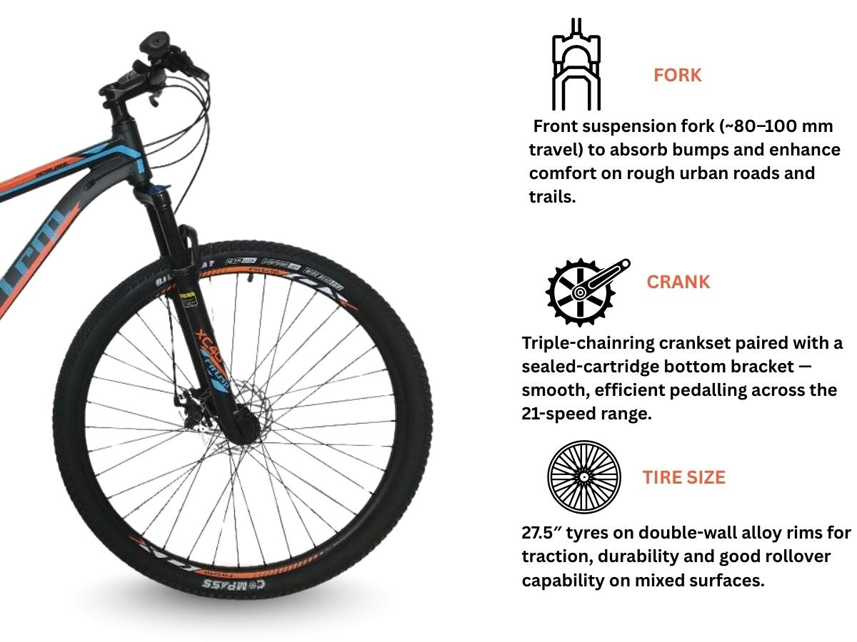 FitTrip Scalpel 27.5 21-Speed Bicycle