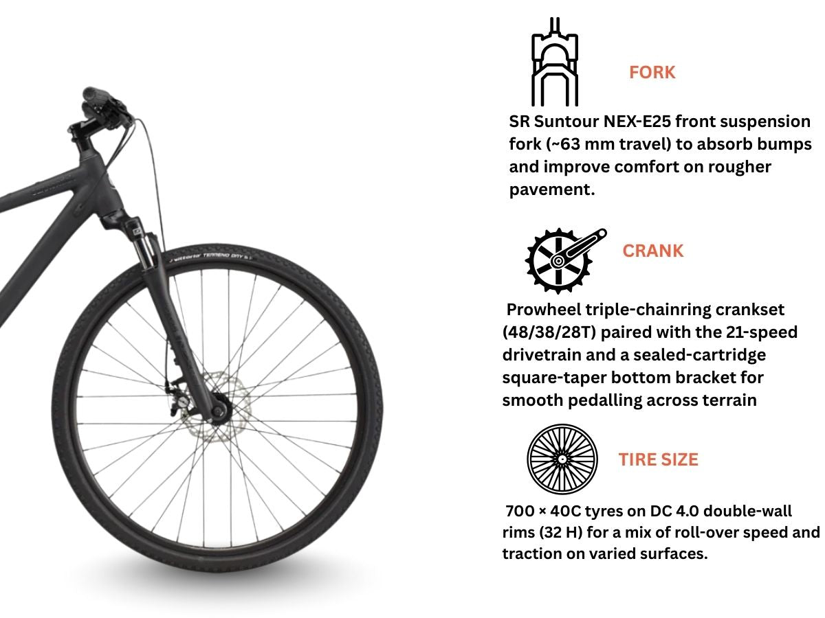 Cannondale Quick CX 4D, 21S (Black)