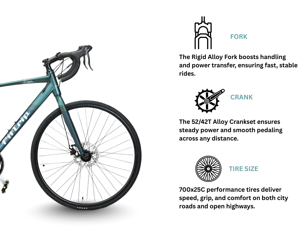 FitTrip Super Velo 14-Speed Road Bicycle