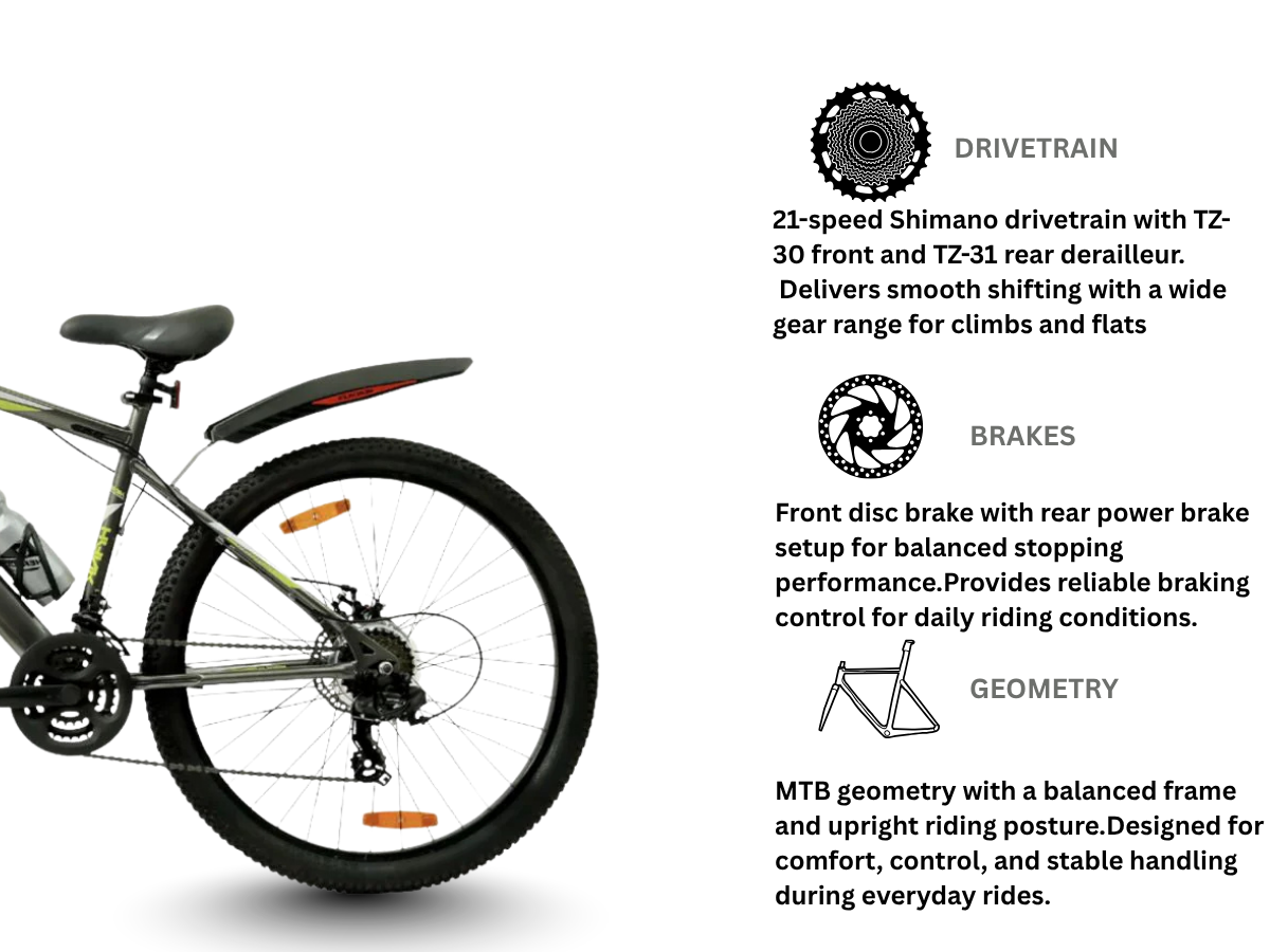 Hercules Hank 26T 21-Speed Bicycle