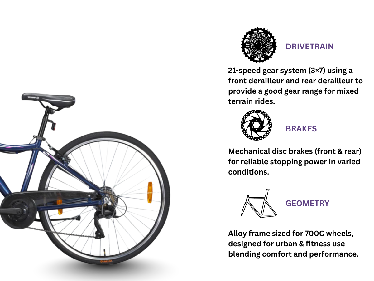 Firefox Karma 7-Speed V-Brake Bicycle