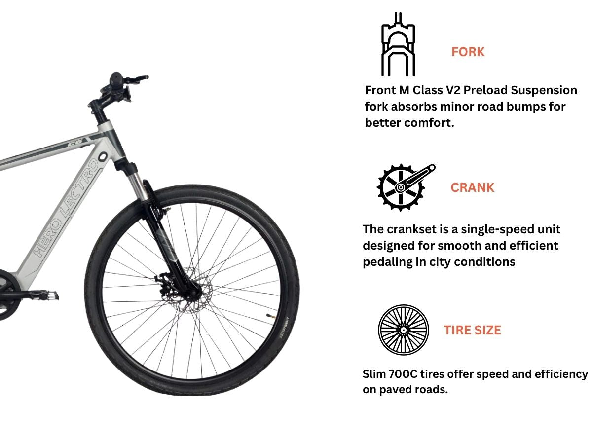 Hero Lectro 700C C6 E-Bicycle