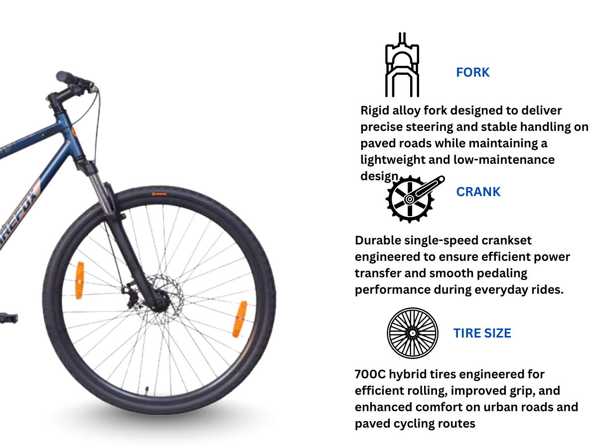 Firefox 700C Rush D SS Bicycle