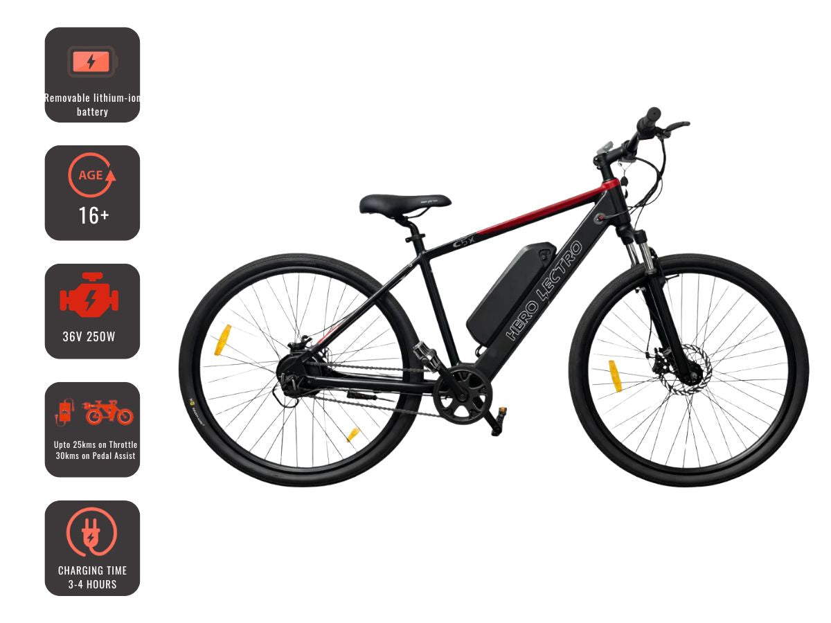 Hero Lectro 27.5 C5X SS E-Bicycle