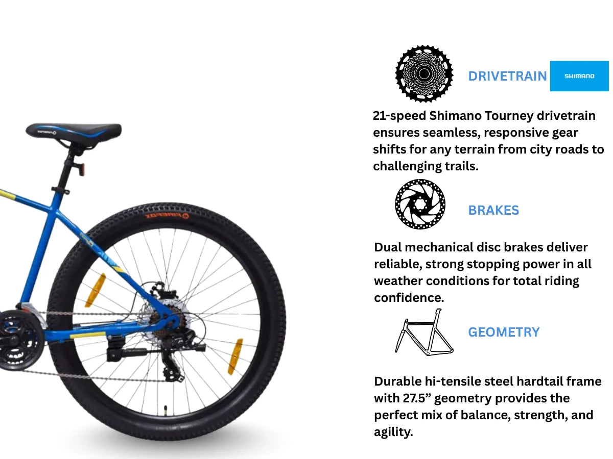 Firefox 27.5 Tremor 21-Speed D/Disc Bicycle