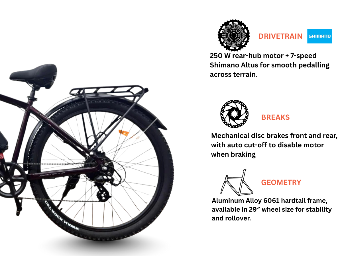 EMotorad 29 Trex Pro 7-Speed E-Cycle