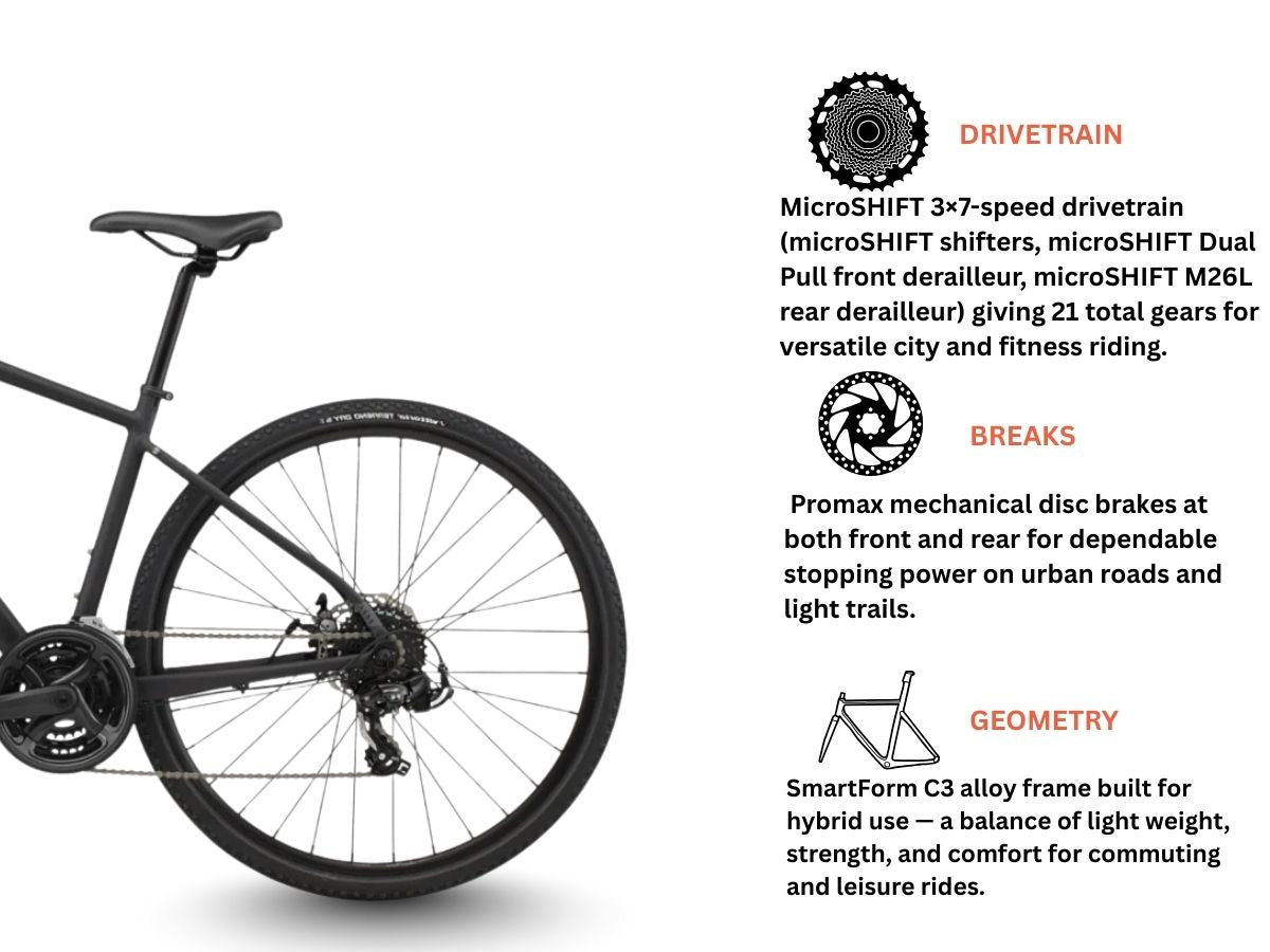 Cannondale Quick CX 4D, 21S (Black)