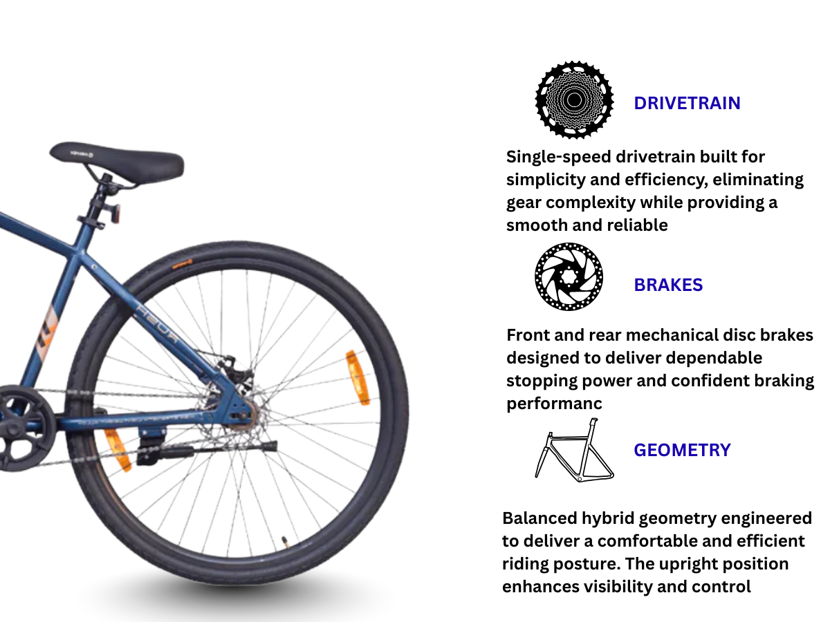 Firefox 700C Rush D SS Bicycle