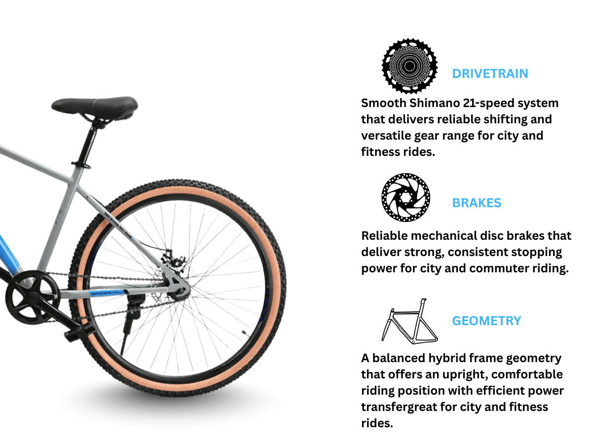 FitTrip Scrambler 29 Single Speed Bicycle