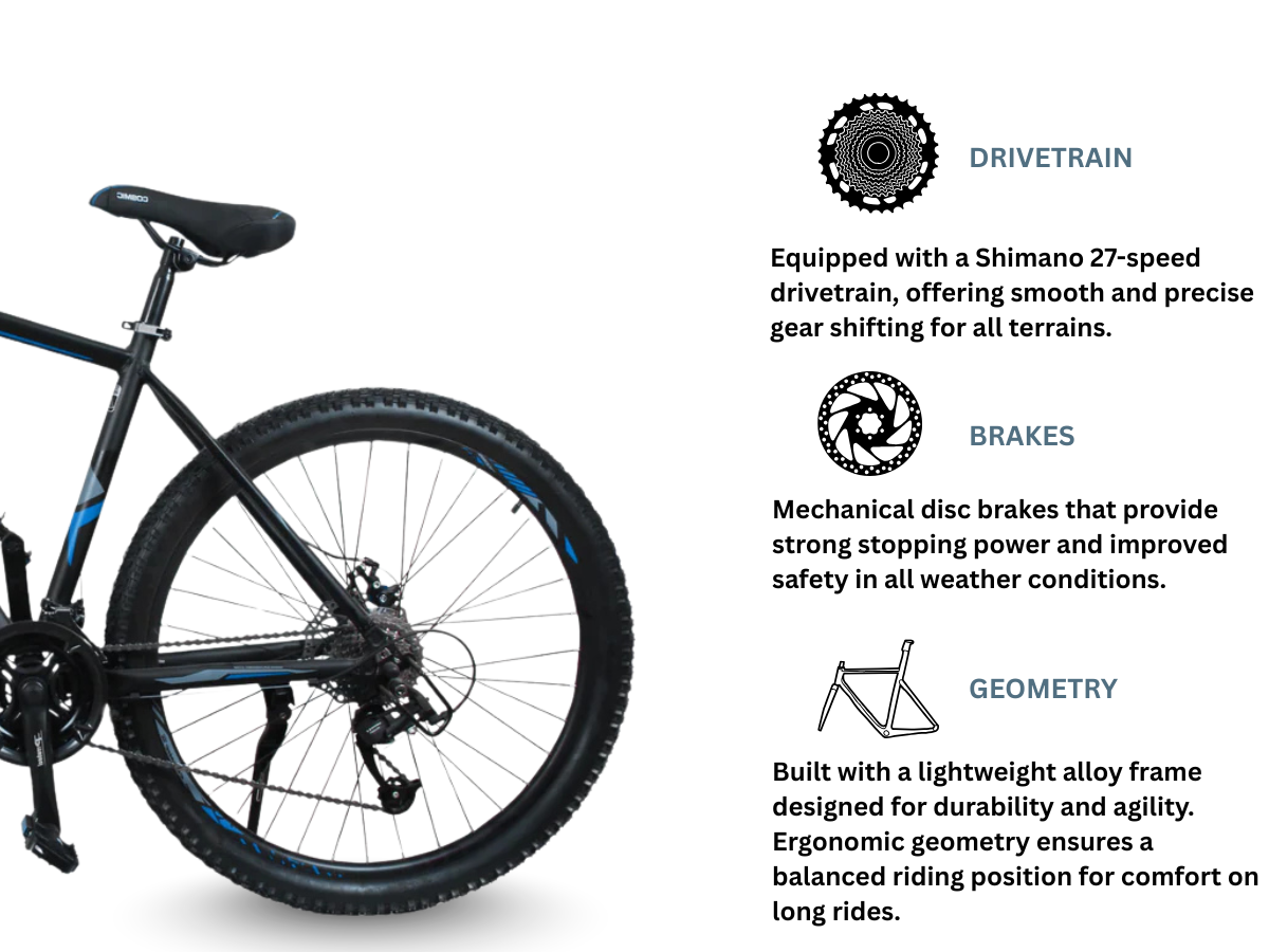 Cosmic 29 3000 Alloy 27 Speed Bicycle