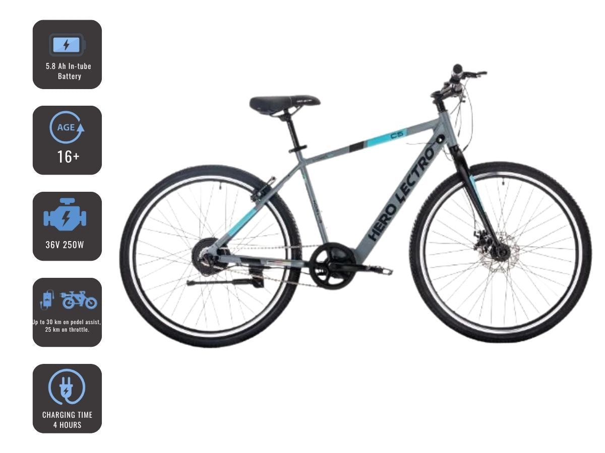 Hero Lectro 27.5 C5 SS E-Bicycle