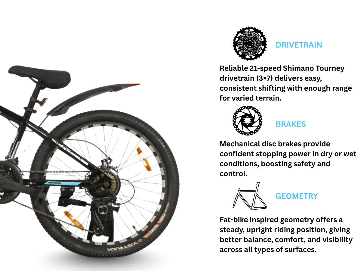 Cosmic 27.5 Troy 21-Speed FS D/Disc Bicycle