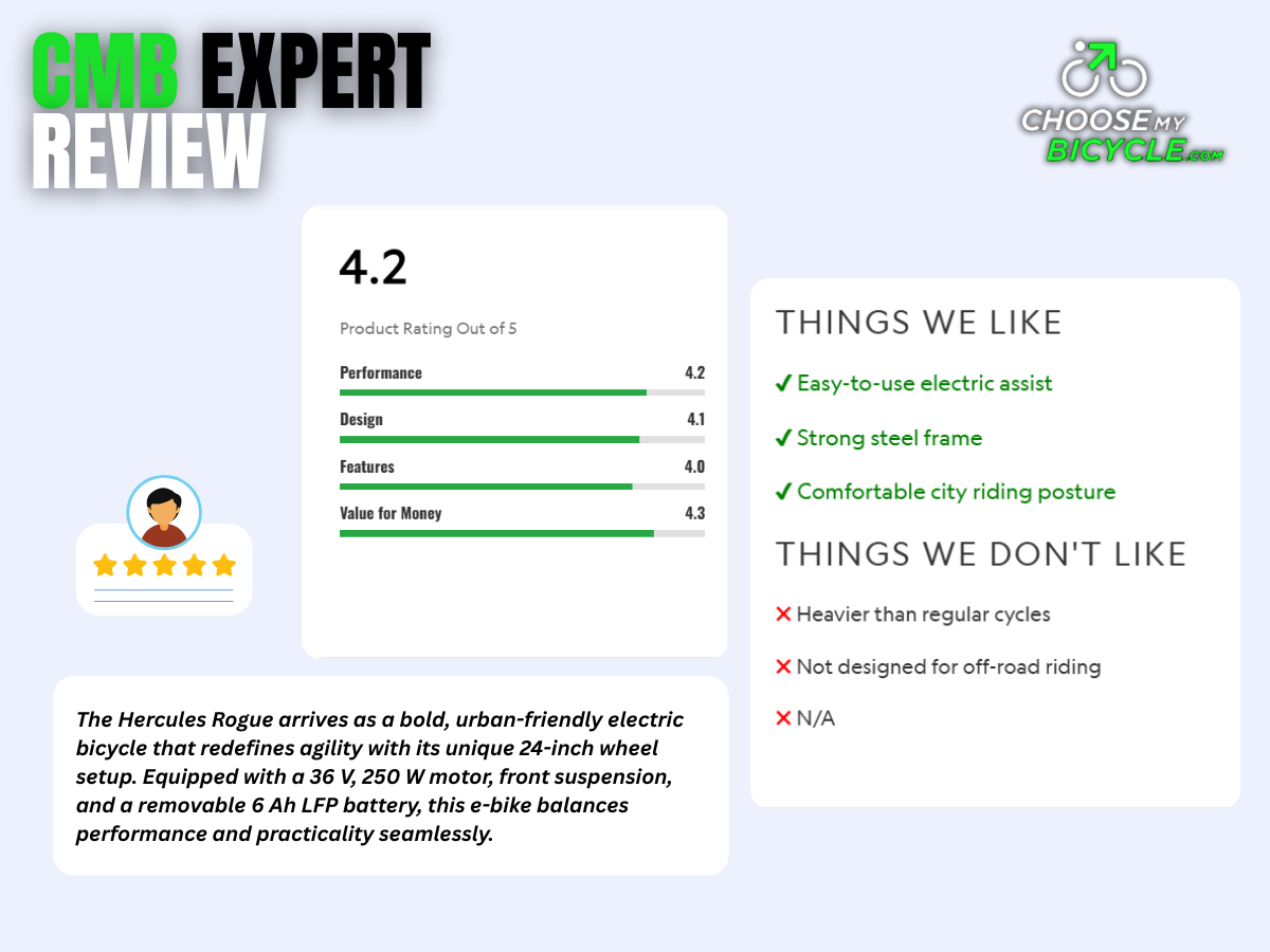 Hercules Rogue Single Speed E-bicycle 24 gents-2025