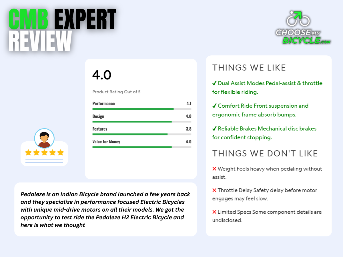 Pedaleze 27.5 Town & Country E-Bicycle