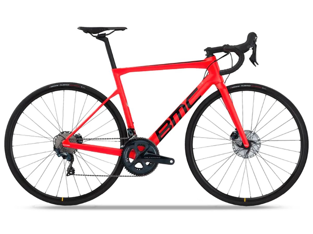Teammachine Slr Five Carbon Road Shimano 105 Di2 Red Black Hydraulic Disc Brakes 54 Cm