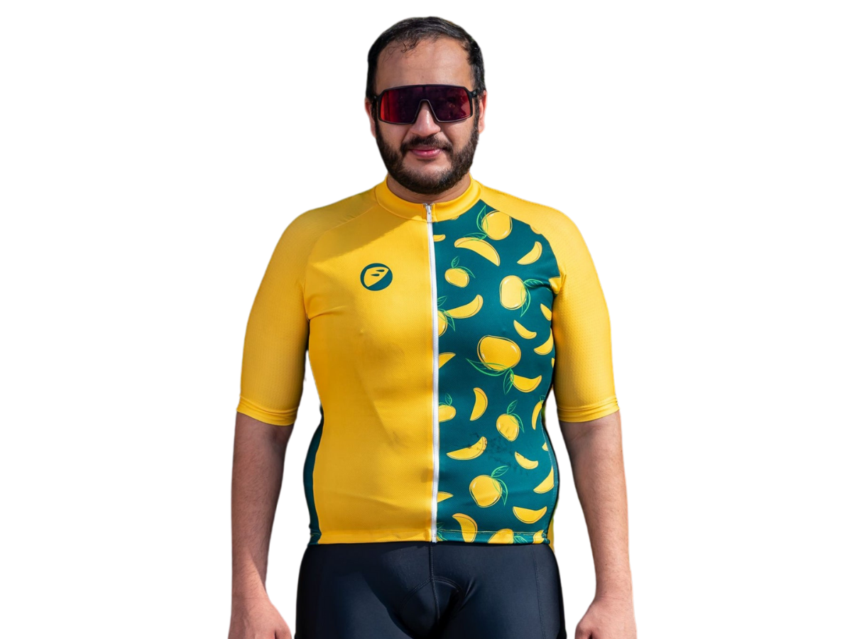 Apace Chase Mens Cycling Jersey - Mango