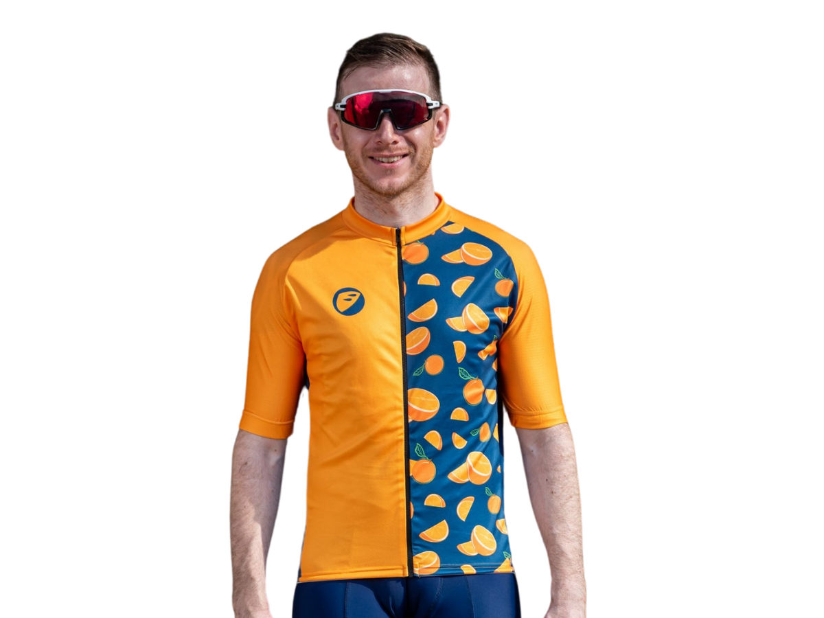 Apace Chase Mens Cycling Jersey - Orange