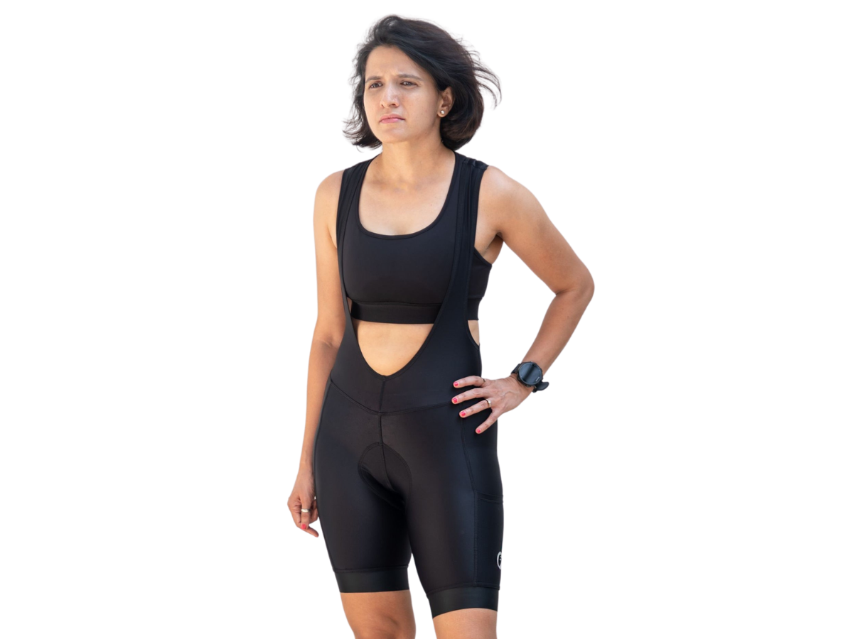 Apace Explore Womens Cycling Bibshorts - Ebony Black