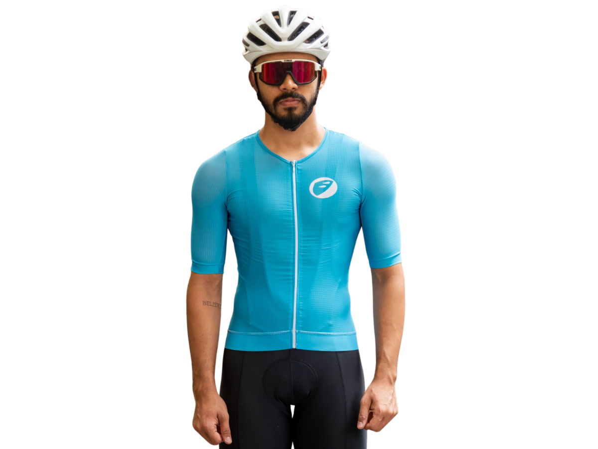 Apace Podium Mens Cycling Jersey - Ocean Blue