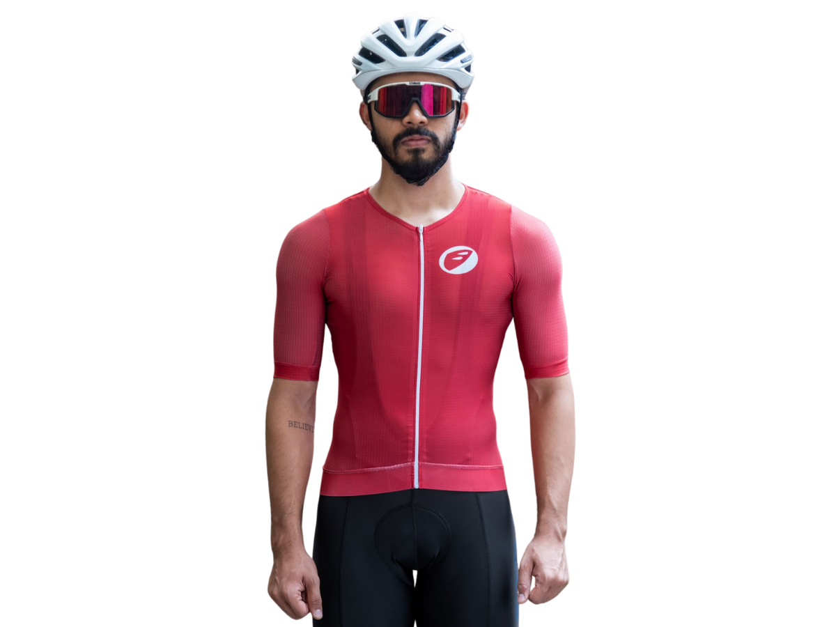 Apace Podium Mens Cycling Jersey - Vino Burgundy