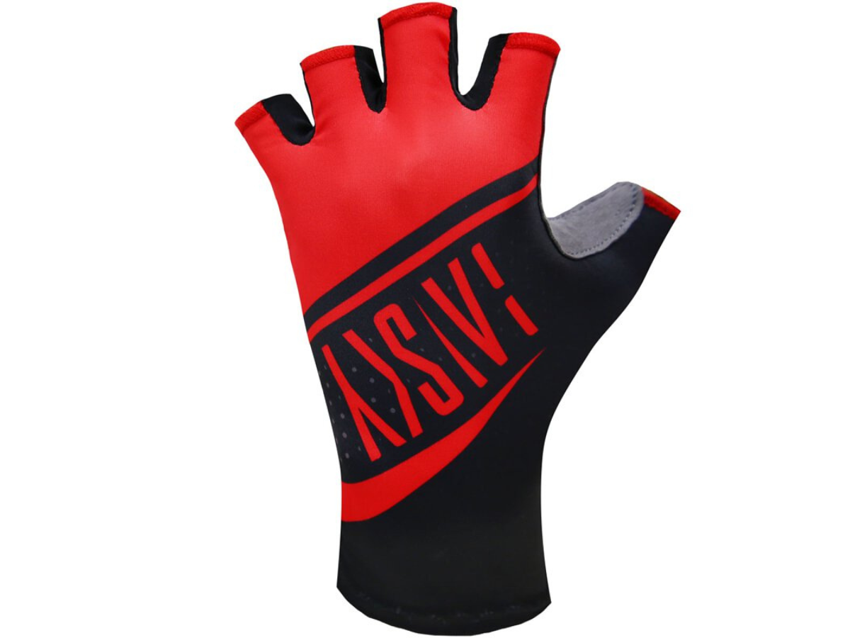 Baisky Half Finger Gloves - Conquer Red
