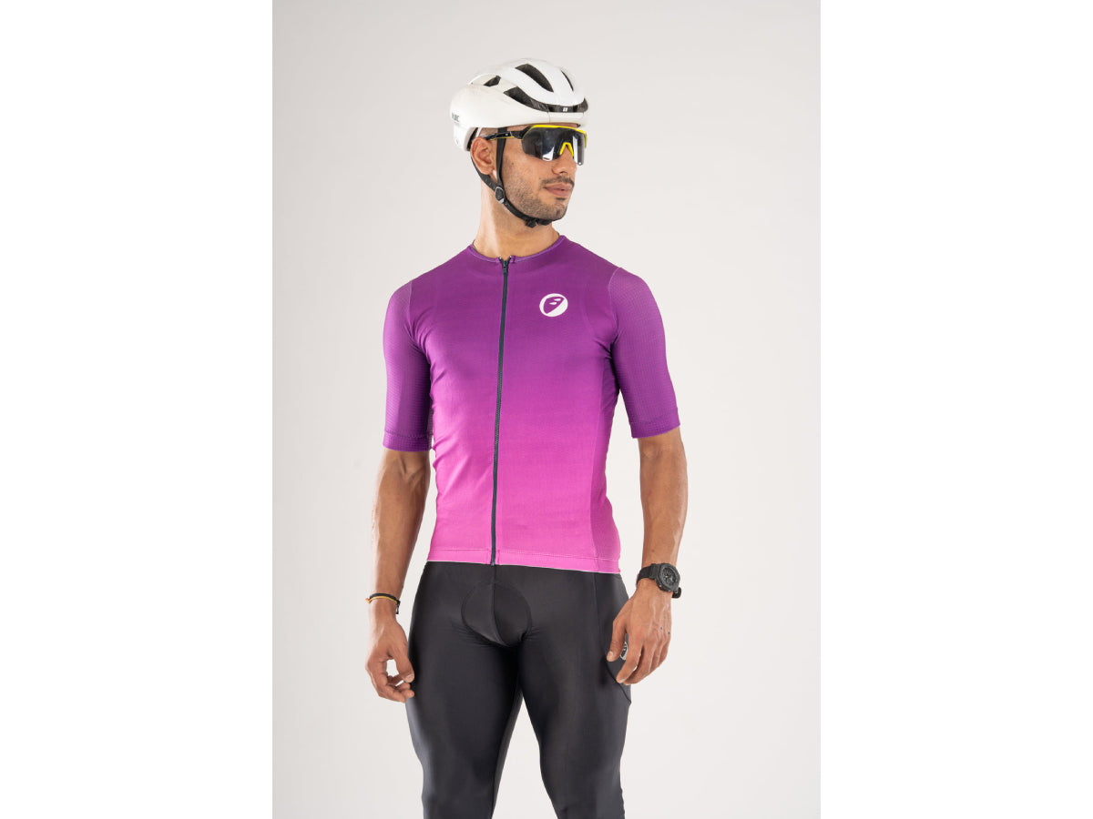 Apace Unisex Cycling Cruise Fit Jersey - Lavender