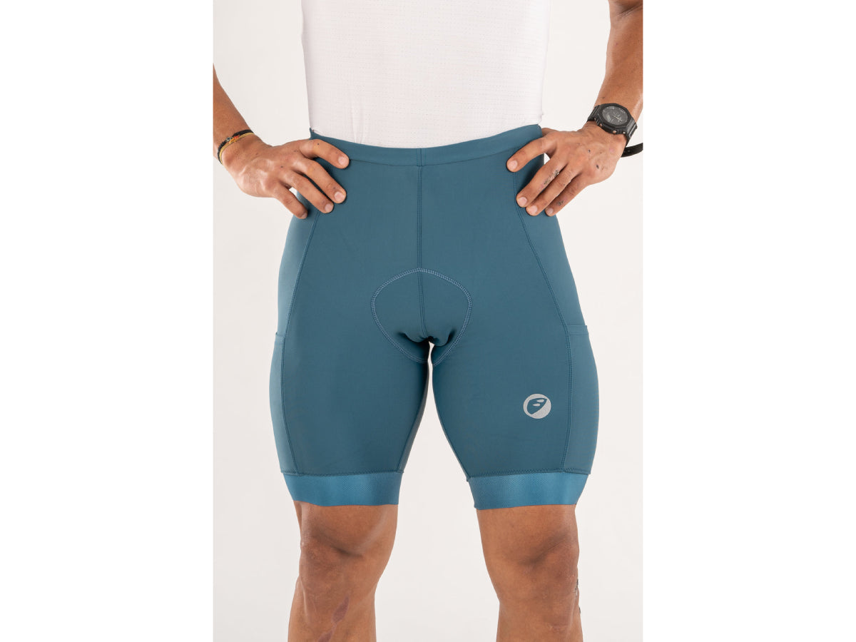Apace Mens Cycling Endurance Bibless Shorts - Evolve - Teal Prima