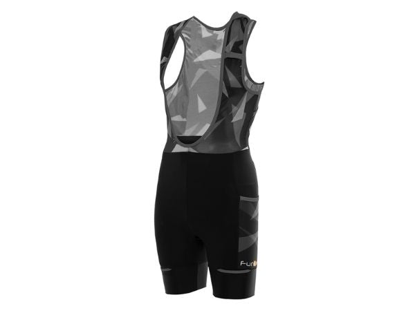 Funkier WareHouse Bib Shorts - Black-Grey