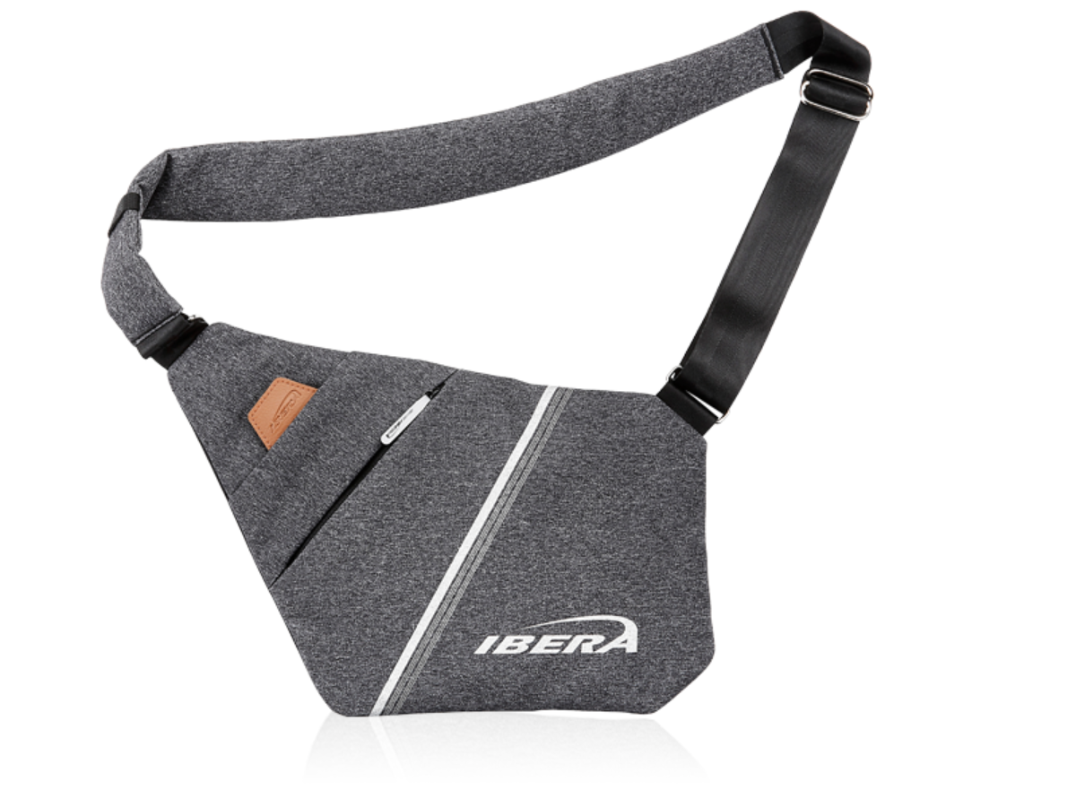 Ibera Slimline Sling Bag - Black