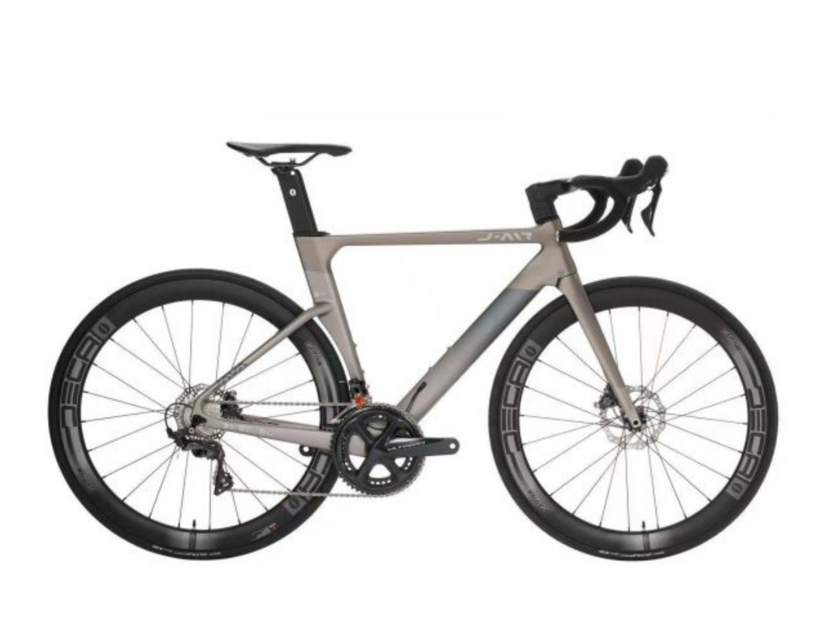 Java J-Air Fuoco Integrated Carbon Handlebar - Carbon Wheels - TRP Spyre Mechanical Disc Brakes