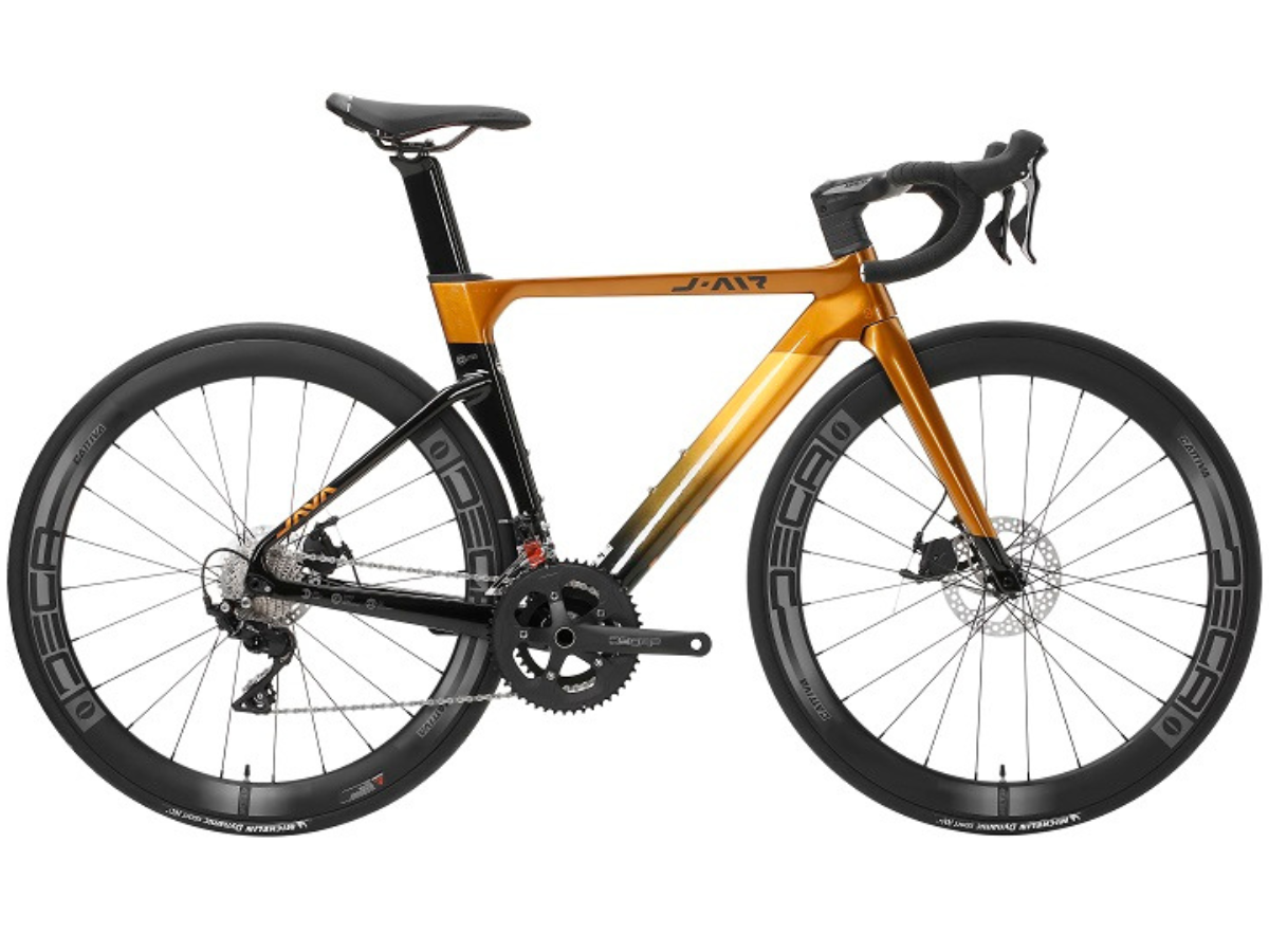 Java J-Air Fuoco 105 Integrated Carbon Handlebar - Carbon Wheels