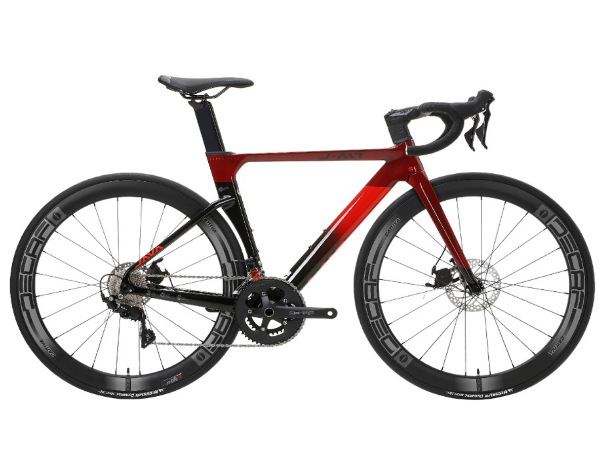 Java J-Air Fuoco 105 Integrated Carbon Handlebar - Carbon Wheels