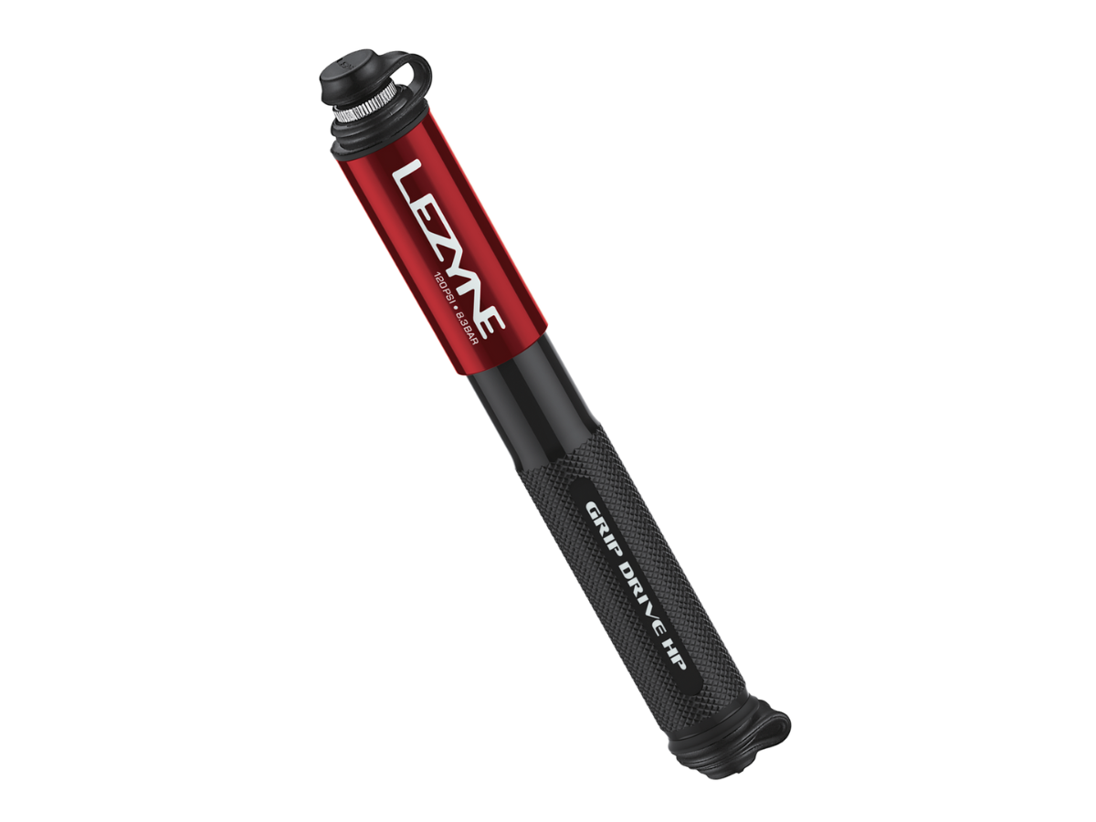 Lezyne Grip Drive High Pressure Pump - Red