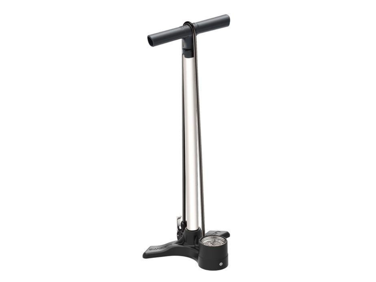 Lezyne Macro Drive Floor Pump (Dual) - Silver