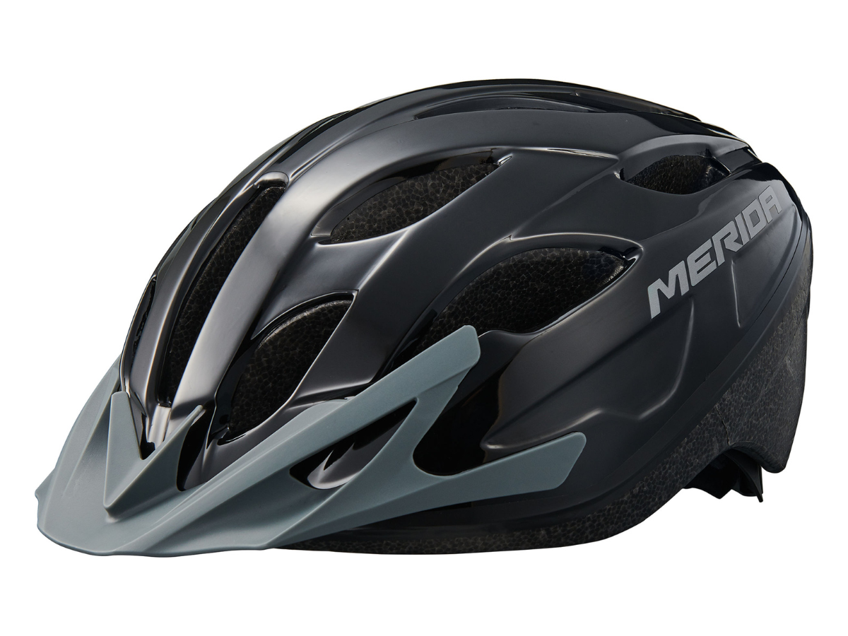 Merida RF 7 Helmet - Shiny Black/Grey