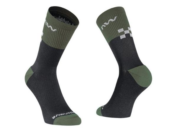Northwave Edge Socks - Green Forest/Black