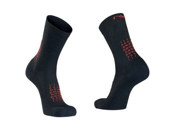 Northwave Fast Winter High Socks - Black/Red