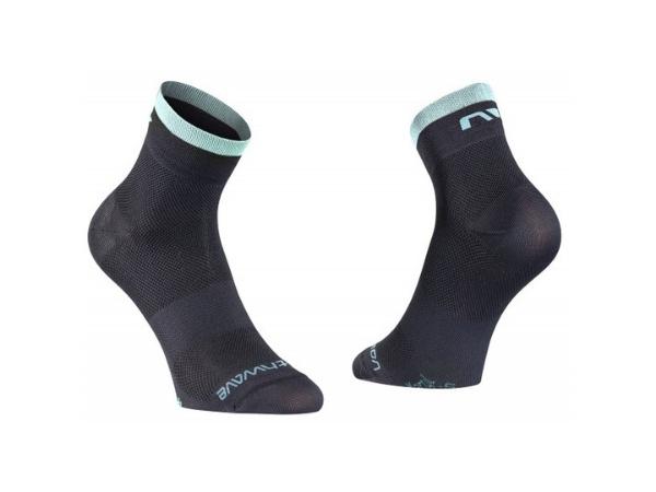 Northwave Origin Socks - Black/Lt Blue