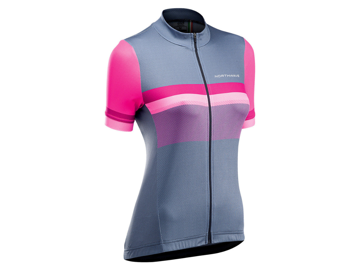Northwave Womens Origin Jersey - Gray/Magenta