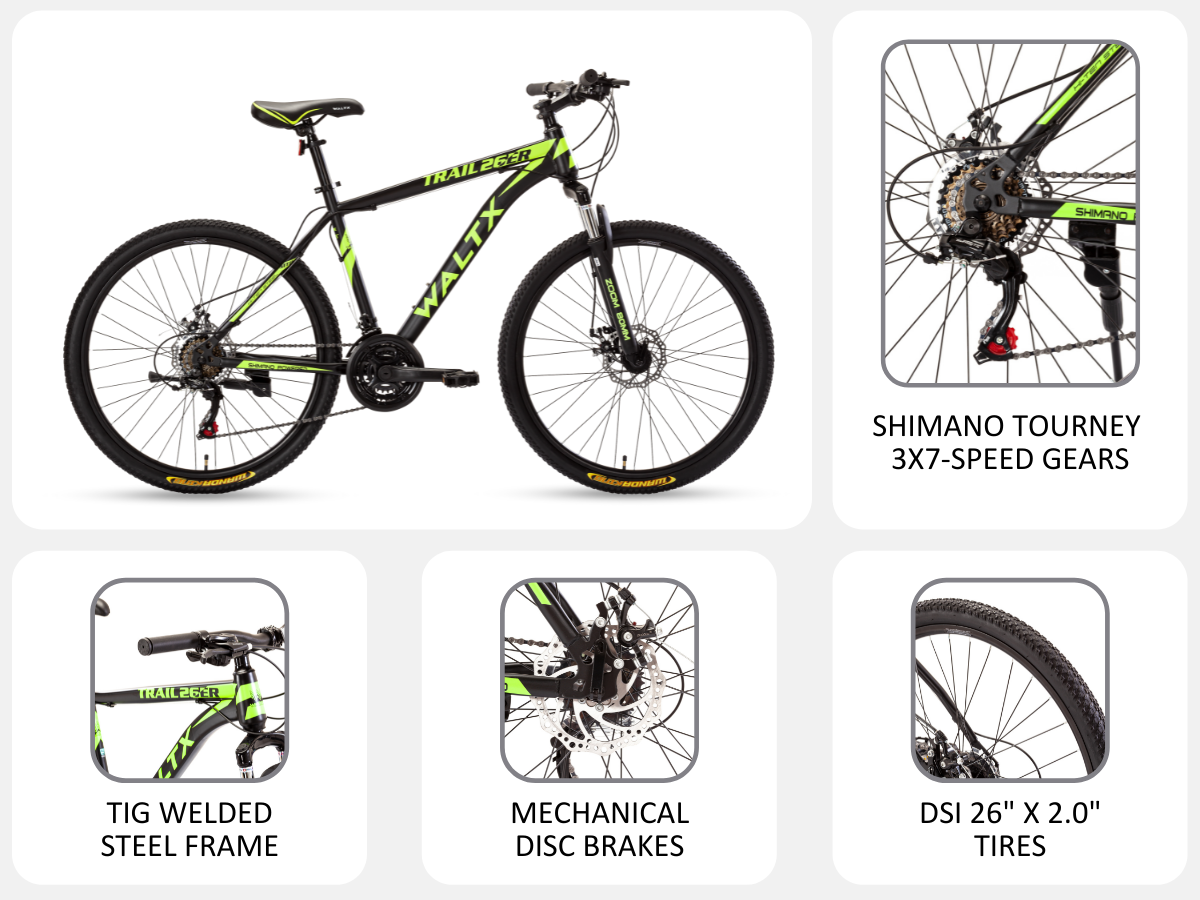 WaltX Trail 26 S - Black - yellow