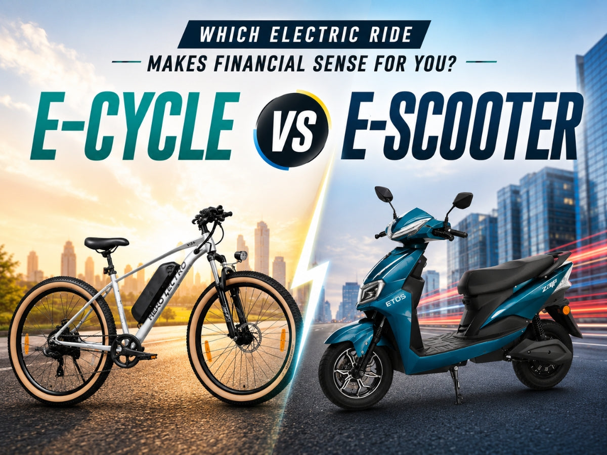 Electric Cycle vs Electric Scooter - Cost Comparison for Daily Commute